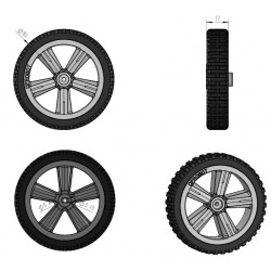 Wheel 80mm (silicone tire)