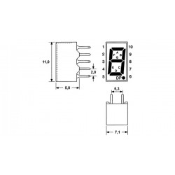 7-Segment 0,31" (punane)