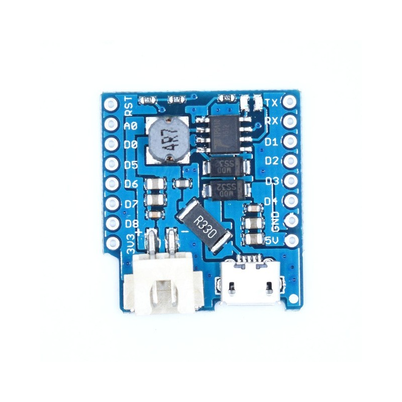 WeMos D1 Mini Li battery and charger shield