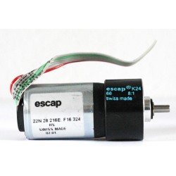 DC motor with gearhead and encoder 8:1