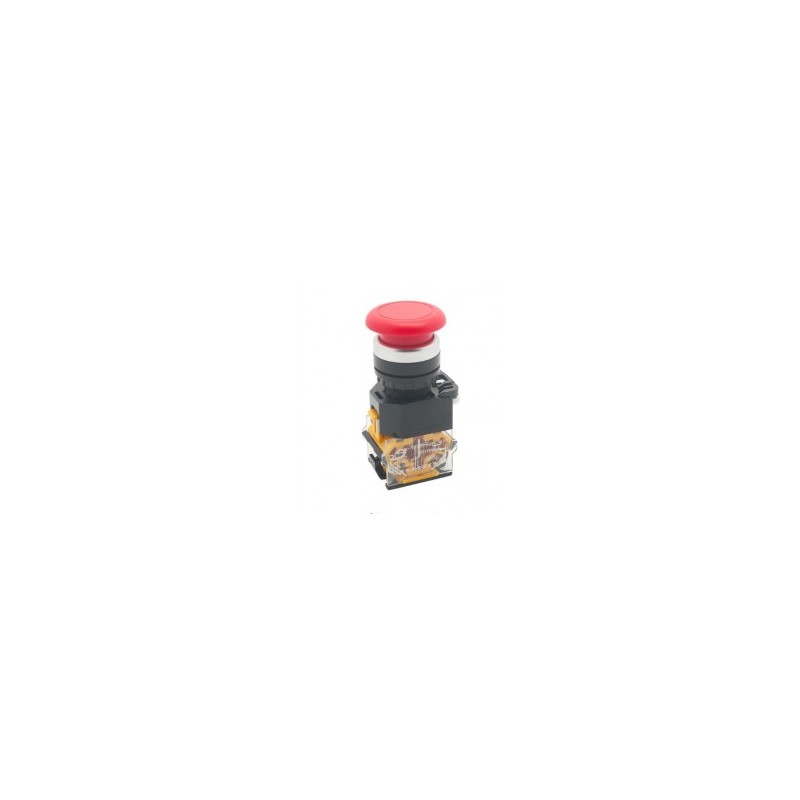 Red LA38-11M 22mm Momentary Mushroom Cap Push Button Switch Self Reset Spring Return