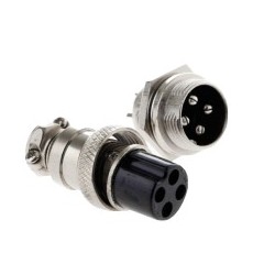 GX16 4-Pin 16mm Male & Female Wire Panel Circular Connector Aviation Socket Plug