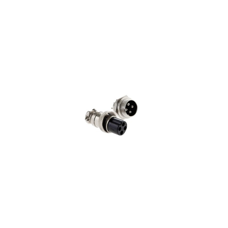 GX16 4-Pin 16mm Male & Female Wire Panel Circular Connector Aviation Socket Plug