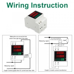 Multifunctional meter for DIN rail D52-2047