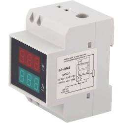 Voltage-currentl meter for DIN rail D52-2042
