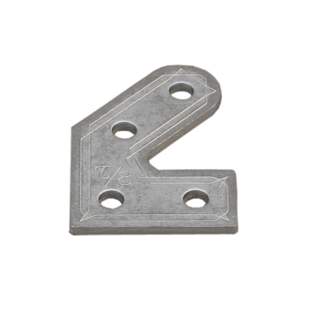 black 45 degree bracket