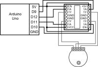  Arduino Uno and stepper motor schematics